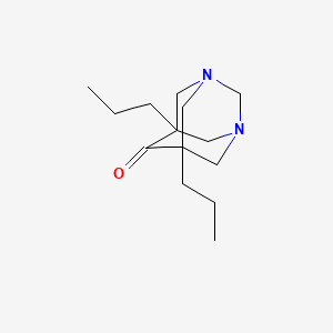molecular formula C14H24N2O B3829856 5,7-dipropyl-1,3-diazatricyclo[3.3.1.1~3,7~]decan-6-one 