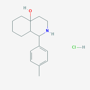 molecular formula C16H24ClNO B3829867 1-(4-methylphenyl)octahydro-4a(2H)-isoquinolinol hydrochloride 