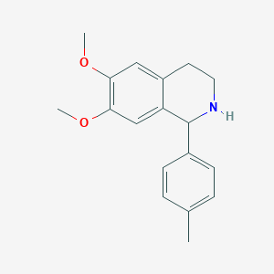 molecular formula C18H21NO2 B3829878 6,7-dimethoxy-1-(4-methylphenyl)-1,2,3,4-tetrahydroisoquinoline 