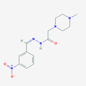 molecular formula C14H19N5O3 B3829899 2-(4-methyl-1-piperazinyl)-N'-(3-nitrobenzylidene)acetohydrazide 