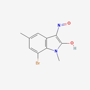 molecular formula C10H9BrN2O2 B3829955 7-bromo-1,5-dimethyl-1H-indole-2,3-dione 3-oxime 