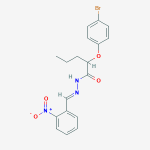 2-(4-bromophenoxy)-N'-{2-nitrobenzylidene}pentanohydrazide