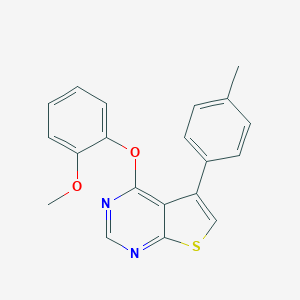 4-(2-Methoxyphenoxy)-5-(4-methylphenyl)thieno[2,3-d]pyrimidine