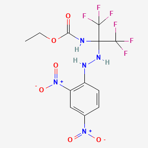 ethyl [1-[2-(2,4-dinitrophenyl)hydrazino]-2,2,2-trifluoro-1-(trifluoromethyl)ethyl]carbamate