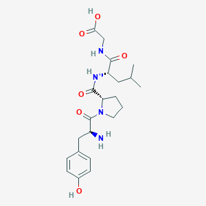 molecular formula C22H32N4O6 B038302 Tyrosyl-prolyl-leucyl-glycine CAS No. 113480-19-6