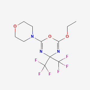 molecular formula C11H13F6N3O3 B3830208 2-ethoxy-6-(4-morpholinyl)-4,4-bis(trifluoromethyl)-4H-1,3,5-oxadiazine CAS No. 5226-19-7