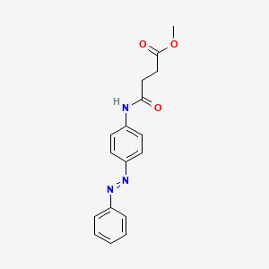 molecular formula C17H17N3O3 B3830252 methyl 4-oxo-4-{[4-(phenyldiazenyl)phenyl]amino}butanoate 