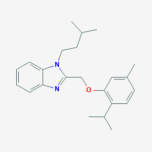 molecular formula C23H30N2O B383026 1-isopentyl-2-[(2-isopropyl-5-methylphenoxy)methyl]-1H-benzimidazole CAS No. 385373-93-3