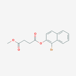 molecular formula C15H13BrO4 B3830260 1-bromo-2-naphthyl methyl succinate 