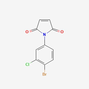 molecular formula C10H5BrClNO2 B3830295 1-(4-bromo-3-chlorophenyl)-1H-pyrrole-2,5-dione CAS No. 303212-61-5
