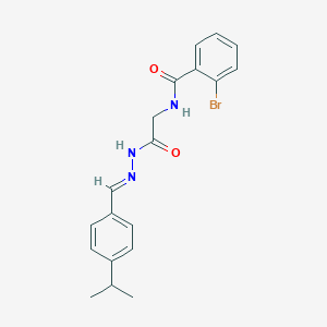 2-bromo-N-{2-[2-(4-isopropylbenzylidene)hydrazino]-2-oxoethyl}benzamide