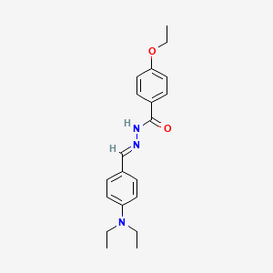 molecular formula C20H25N3O2 B3830354 N'-[4-(diethylamino)benzylidene]-4-ethoxybenzohydrazide 