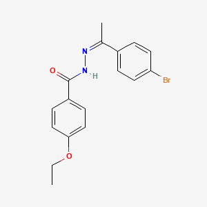 molecular formula C17H17BrN2O2 B3830362 N'-[1-(4-bromophenyl)ethylidene]-4-ethoxybenzohydrazide 