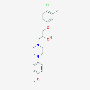molecular formula C21H27ClN2O3 B383039 1-(4-Chloro-3-methylphenoxy)-3-[4-(4-methoxyphenyl)piperazin-1-yl]propan-2-ol 