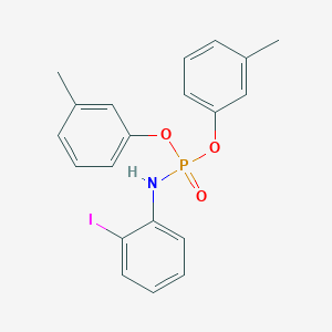 molecular formula C20H19INO3P B3830410 bis(3-methylphenyl) (2-iodophenyl)amidophosphate 