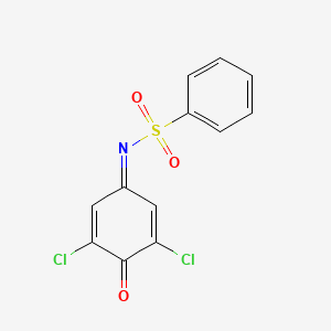 molecular formula C12H7Cl2NO3S B3830448 N-(3,5-dichloro-4-oxo-2,5-cyclohexadien-1-ylidene)benzenesulfonamide CAS No. 36942-26-4