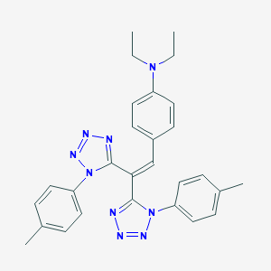molecular formula C28H29N9 B383047 4-(2,2-bis(1-(p-tolyl)-1H-tetrazol-5-yl)vinyl)-N,N-diethylaniline CAS No. 326008-41-7