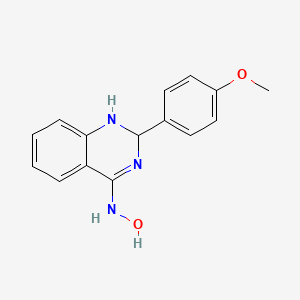 molecular formula C15H15N3O2 B3830509 2-(4-methoxyphenyl)-2,3-dihydro-4(1H)-quinazolinone oxime 