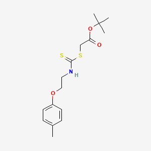 tert-butyl [({[2-(4-methylphenoxy)ethyl]amino}carbonothioyl)thio]acetate