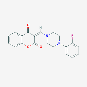 molecular formula C20H17FN2O3 B383060 3-{[4-(2-fluorophenyl)-1-piperazinyl]methylene}-2H-chromene-2,4(3H)-dione 