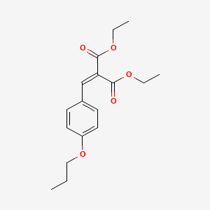 molecular formula C17H22O5 B3830611 diethyl (4-propoxybenzylidene)malonate 