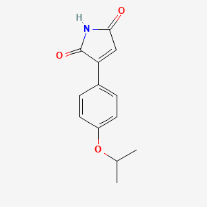 molecular formula C13H13NO3 B3830617 3-(4-isopropoxyphenyl)-1H-pyrrole-2,5-dione 