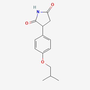 molecular formula C14H17NO3 B3830623 3-(4-isobutoxyphenyl)-2,5-pyrrolidinedione 