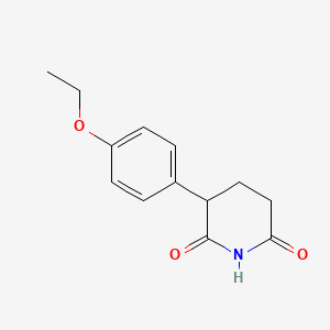 molecular formula C13H15NO3 B3830626 3-(4-ethoxyphenyl)-2,6-piperidinedione 