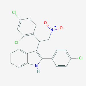 2-(4-chlorophenyl)-3-[1-(2,4-dichlorophenyl)-2-nitroethyl]-1H-indole