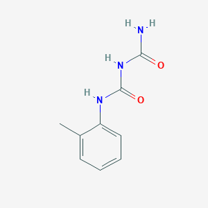 molecular formula C9H11N3O2 B3830672 N-(2-methylphenyl)dicarbonimidic diamide 
