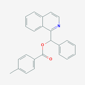 molecular formula C24H19NO2 B383068 Isoquinolylphenylmethyl 4-methylbenzoate CAS No. 446270-06-0