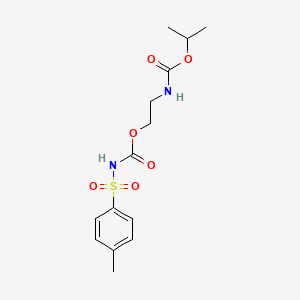 molecular formula C14H20N2O6S B3830680 2-[(isopropoxycarbonyl)amino]ethyl [(4-methylphenyl)sulfonyl]carbamate 