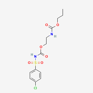 molecular formula C13H17ClN2O6S B3830683 2-[(propoxycarbonyl)amino]ethyl [(4-chlorophenyl)sulfonyl]carbamate 