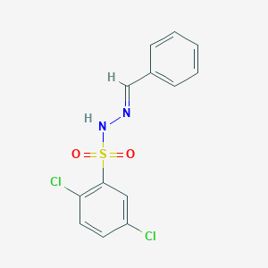 molecular formula C13H10Cl2N2O2S B3830708 N'-benzylidene-2,5-dichlorobenzenesulfonohydrazide 
