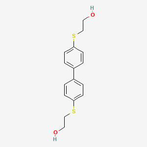 molecular formula C16H18O2S2 B3830729 2,2'-[4,4'-biphenyldiylbis(thio)]diethanol 