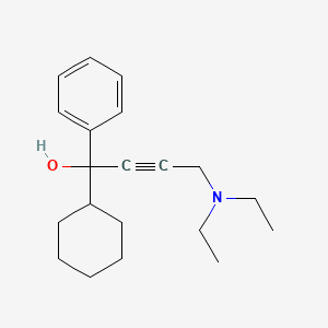 molecular formula C20H29NO B3830735 1-cyclohexyl-4-(diethylamino)-1-phenyl-2-butyn-1-ol 