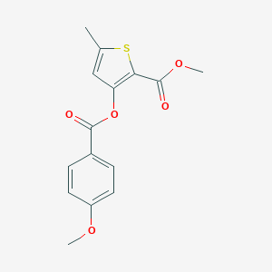 Methyl 3-[(4-methoxybenzoyl)oxy]-5-methyl-2-thiophenecarboxylate