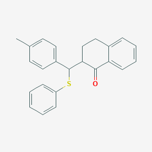 molecular formula C24H22OS B383087 2-[alpha-(Phenylthio)-4-methylbenzyl]tetralin-1-one CAS No. 380217-32-3