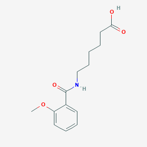 molecular formula C14H19NO4 B3830874 6-[(2-methoxybenzoyl)amino]hexanoic acid 