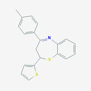 2-(Thiophen-2-yl)-4-(p-tolyl)-2,3-dihydrobenzo[b][1,4]thiazepine