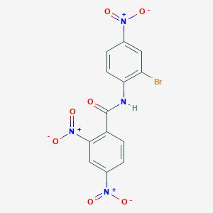 molecular formula C13H7BrN4O7 B3830908 N-(2-bromo-4-nitrophenyl)-2,4-dinitrobenzamide 