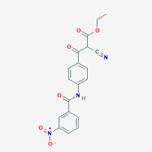 ethyl 2-cyano-3-{4-[(3-nitrobenzoyl)amino]phenyl}-3-oxopropanoate
