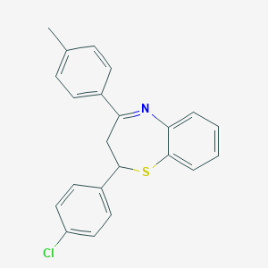 2-(4-Chlorophenyl)-4-(4-methylphenyl)-2,3-dihydro-1,5-benzothiazepine