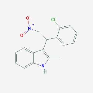 3-[1-(2-chlorophenyl)-2-nitroethyl]-2-methyl-1H-indole