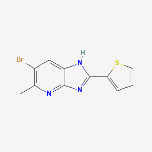 molecular formula C11H8BrN3S B3830963 6-bromo-5-methyl-2-(2-thienyl)-1H-imidazo[4,5-b]pyridine 