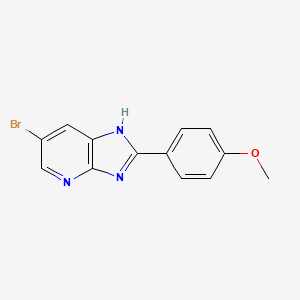 molecular formula C13H10BrN3O B3830971 6-bromo-2-(4-methoxyphenyl)-1H-imidazo[4,5-b]pyridine 