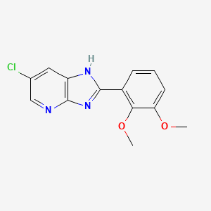 molecular formula C14H12ClN3O2 B3830975 6-chloro-2-(2,3-dimethoxyphenyl)-1H-imidazo[4,5-b]pyridine 