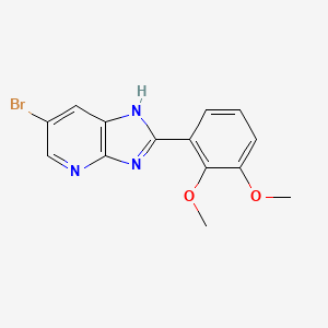 molecular formula C14H12BrN3O2 B3830983 6-bromo-2-(2,3-dimethoxyphenyl)-1H-imidazo[4,5-b]pyridine 