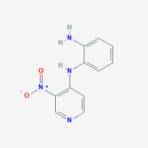 molecular formula C11H10N4O2 B3830985 (2-aminophenyl)(3-nitro-4-pyridinyl)amine 
