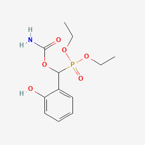 diethyl [[(aminocarbonyl)oxy](2-hydroxyphenyl)methyl]phosphonate